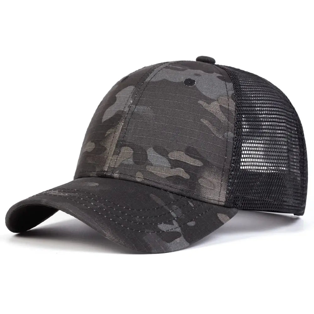 Unisex Adjustable Mesh Baseball Cap – Casual Peaked Hat