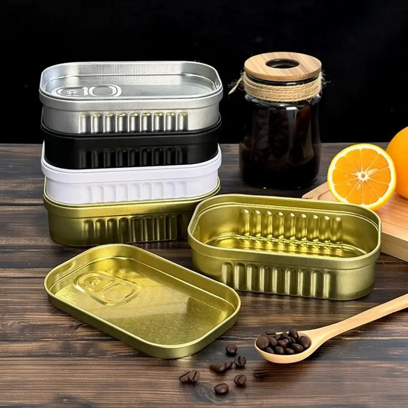 Sardine Can Tin Storage Box – Travel & Home Organizer Novelty Tin Storage Box Nixie