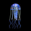Glowing Jellyfish Aquarium Ornament | Silicone Fish Tank Decor Aquarium Ornament Nixie A4