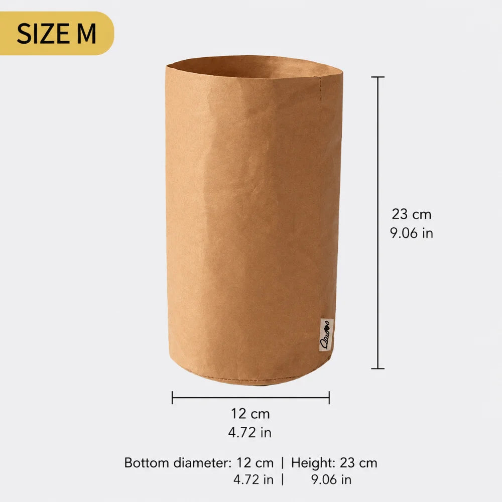 Washable Kraft Paper Storage Bag – Waterproof, Multi-Use Organizer