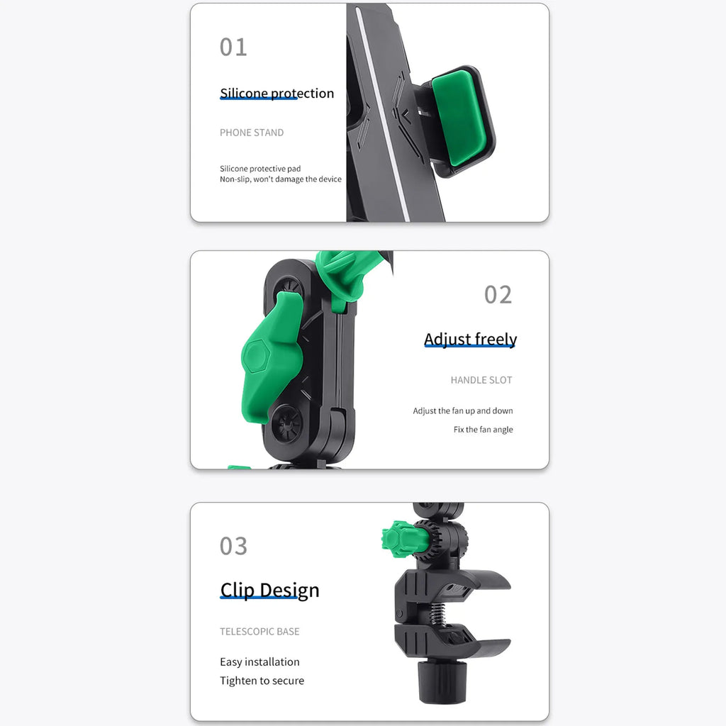 A Pillar Grab Handle Phone Mount 360° for Truck SUV Van Vehicle Phone Mount Nixie