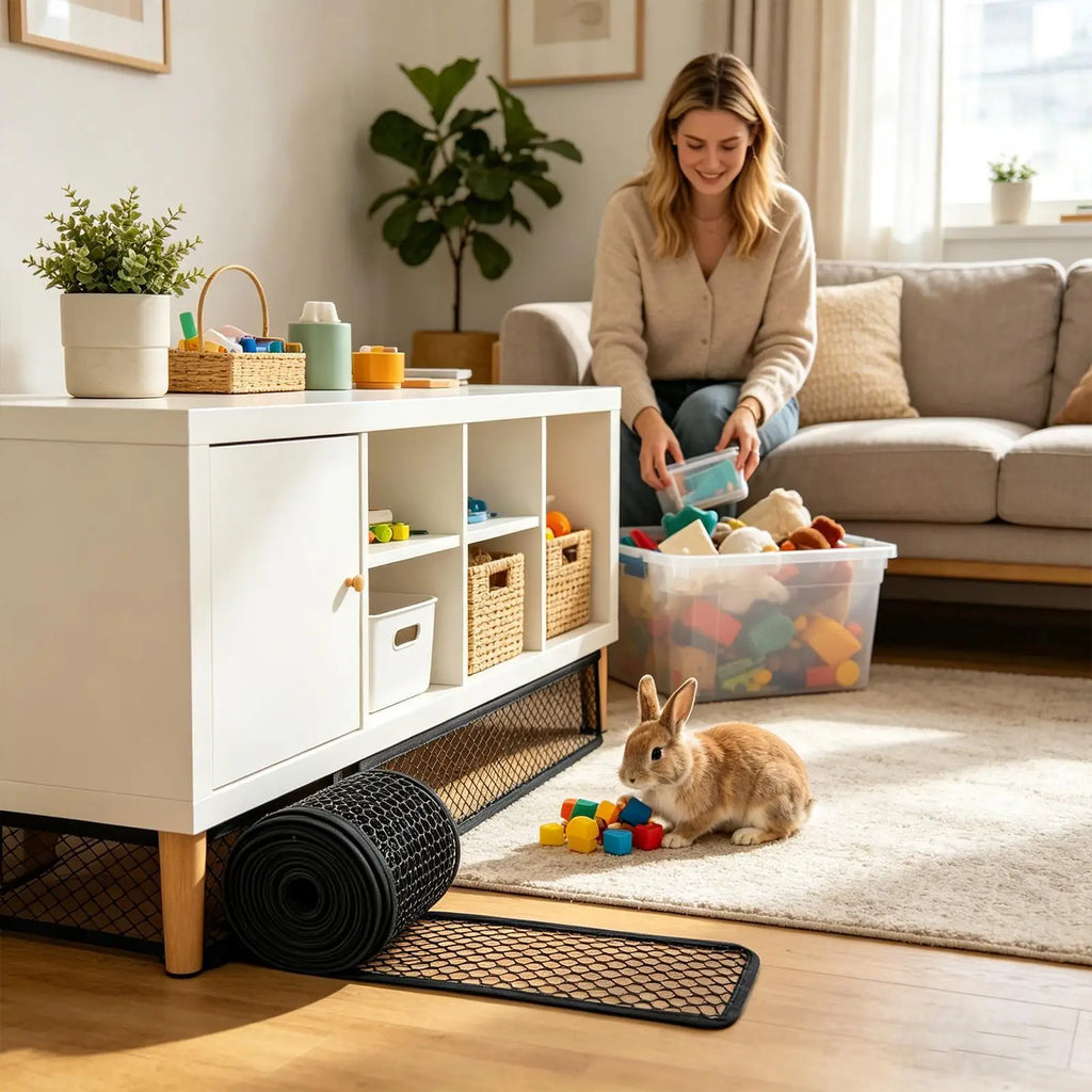 Cuttable Under Sofa & Bed Blocker – Pet & Toy Barrier