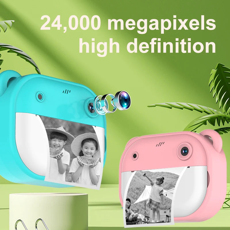 Kids Instant Print Digital Camera – Thermal Print & HD Video Kids Instant Camera Nixie