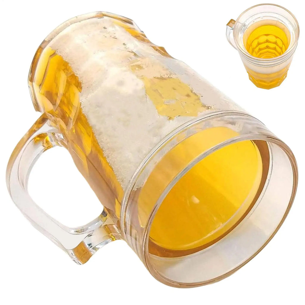 450ml Funny Fake Beer Mug – Novelty Double Wall Prank Cup Novelty Beer Mug Nixie Default Title