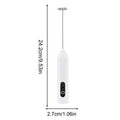 USB Rechargeable Handheld Electric Milk Frother Wand Milk Frother Wand Nixie White