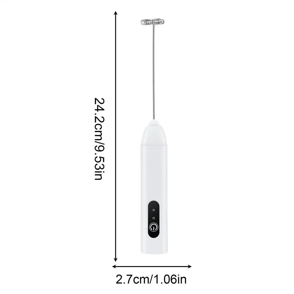 USB Rechargeable Handheld Electric Milk Frother Wand