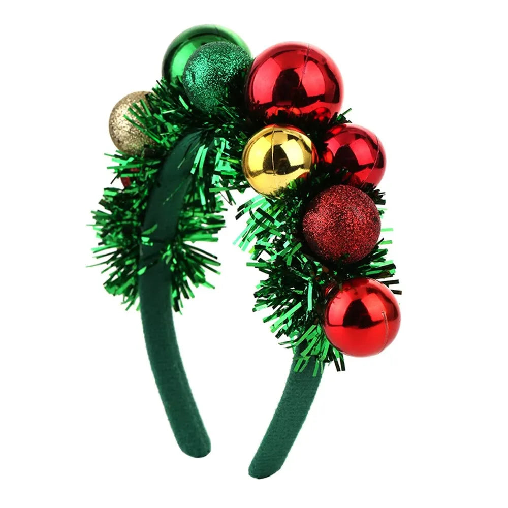 Christmas Colorful Ball Headband – Festive Holiday Hair Accessory Holiday Hair Headband Nixie