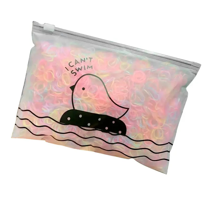 Jelly Spring Color Elastic Hair Ties for Adults & Kids