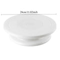 360° Cake Turntable Set – Scraper, Nozzles & Decorating Tools Cake Decorating Set Nixie WHITE