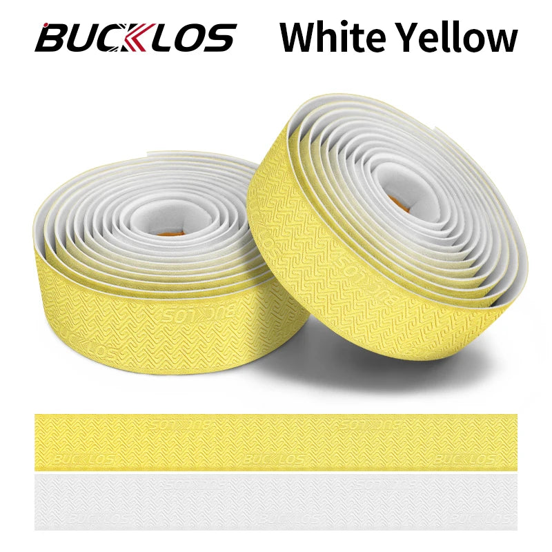 BUCKLOS Gradient Bike Handlebar Tape – Road & Gravel Bar Wrap Bike Handlebar Tape Nixie YELLOW