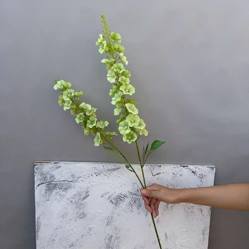 Pink Artificial Larkspur Silk Flowers – 2-Fork Faux Floral Stems Artificial Silk Flowers Nixie Green