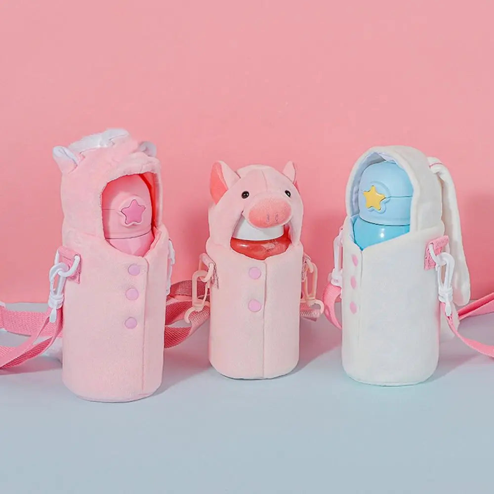Plush Insulated Water Bottle Sleeve Cover – Camping Pouch Water Bottle Sleeve Nixie