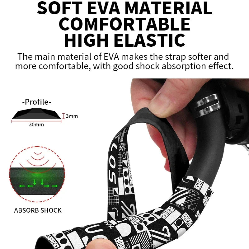 BUCKLOS Bike Handlebar Tape Anti-Slip Grip Wrap Road & Gravel Handlebar Tape Nixie
