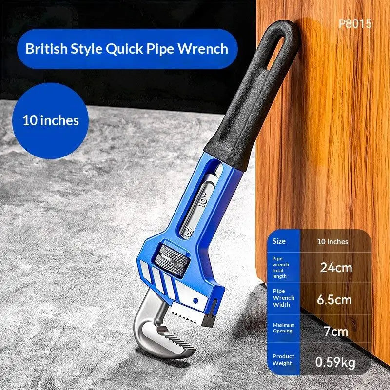Heavy Duty Adjustable Pipe Wrench Forged Steel Plumbing Spanner Pipe Wrench Nixie A2