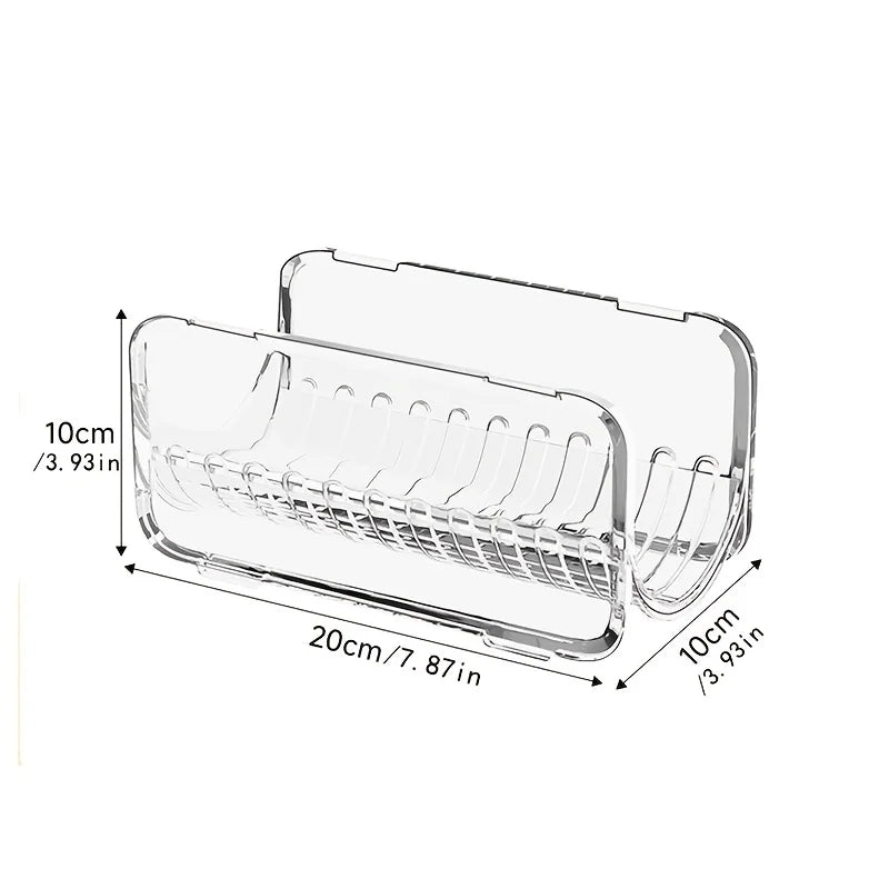 Clear Acrylic Hair Tool Organizer – Stackable Bathroom Storage