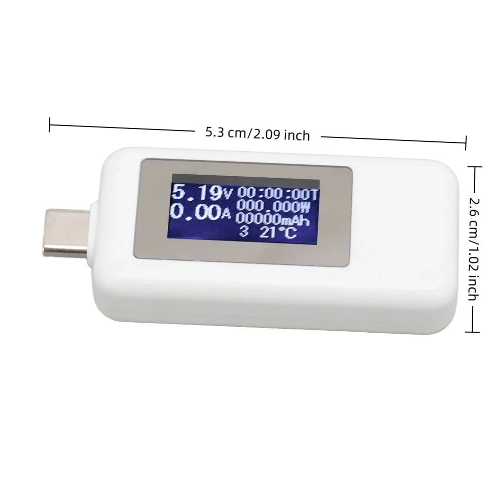 USB-C Power Meter – Voltage, Current & Wattage Digital Tester