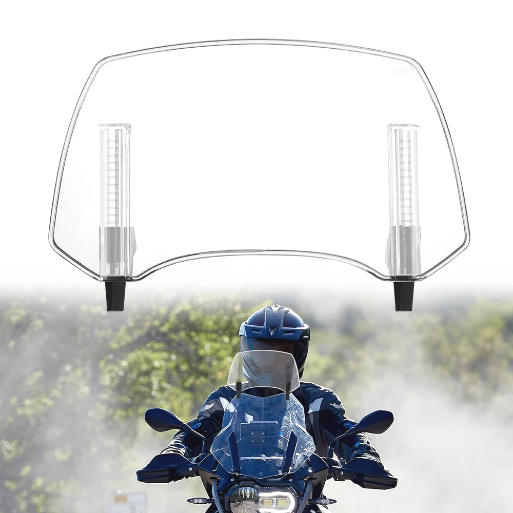 Universal Motorcycle Windshield – Adjustable Windscreen for BMW Yamaha Honda Motorcycle Windscreen Nixie