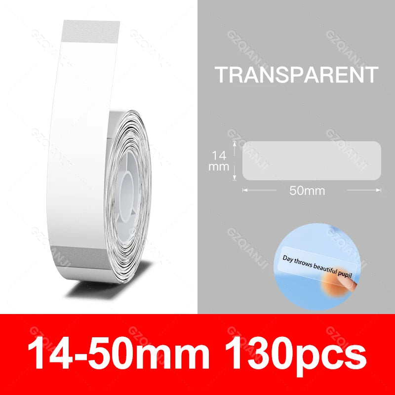 Niimbot Thermal Label Rolls – Clear & White for D11 D110 D101 Thermal Label Roll Nixie Transparent 14-50