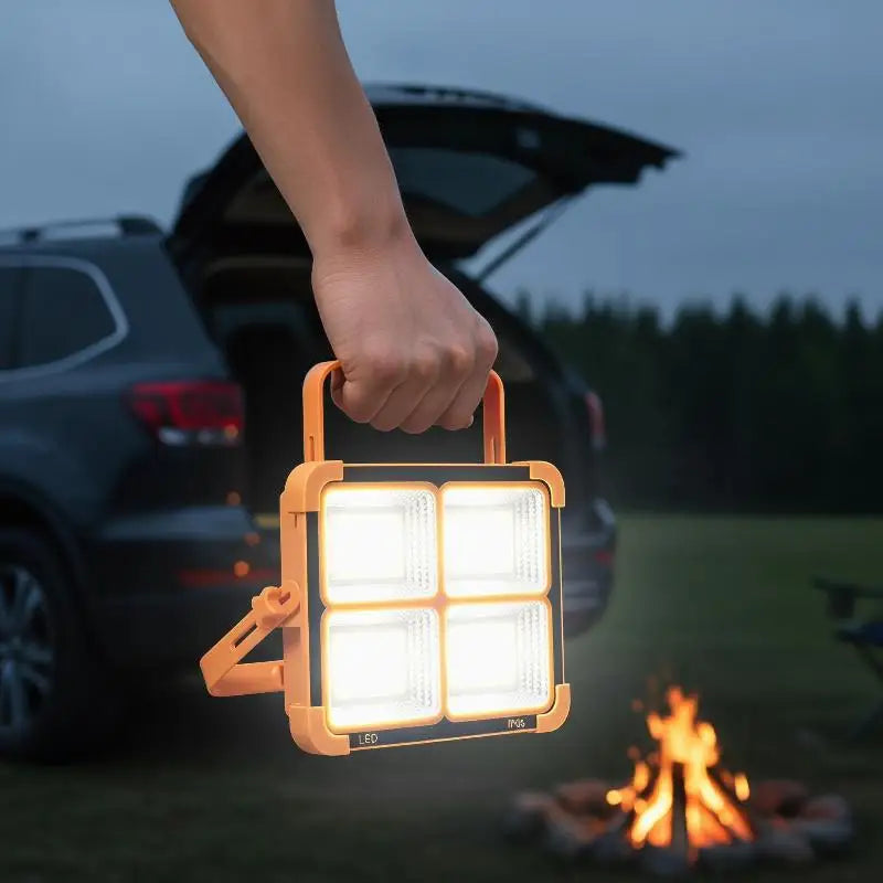 Solar LED Flood Light IP68 Waterproof 25000mAh 5 Modes Solar Flood Light Nixie