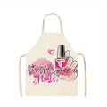 Women's Flax Pinafore Apron – Nail, Beauty & Kitchen Bib Women's Pinafore Apron Nixie A 66CM