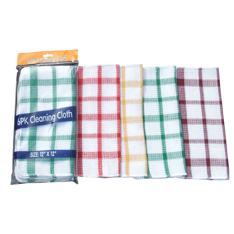 Plaid Kitchen Towels – Absorbent Double-Sided Dish Cloths Kitchen Dish Cloths Nixie