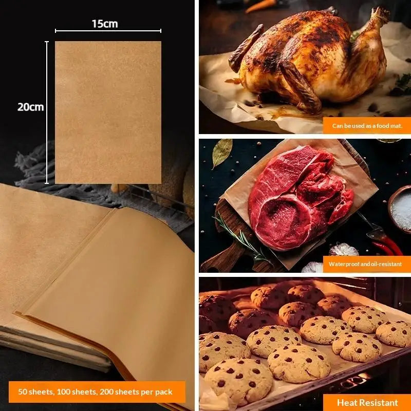 Precut Non-Stick Parchment Baking Sheets for Air Fryer & Oven Parchment Baking Sheets Nixie