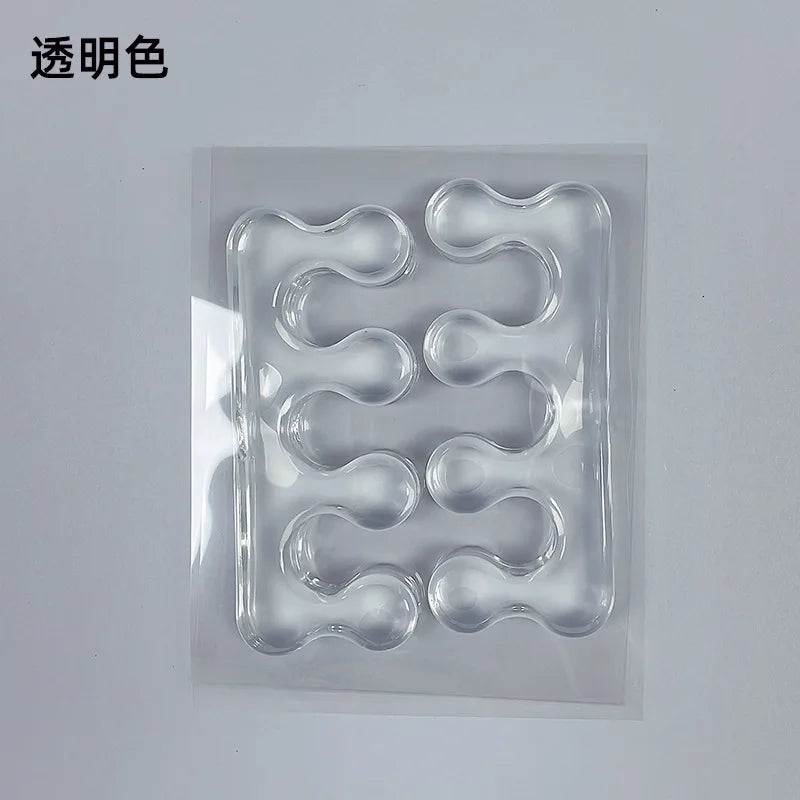 Silicone Toe Separators Soft Gel Spacers for Pedicure | 1 Pair Toe Separators Nixie Transparent