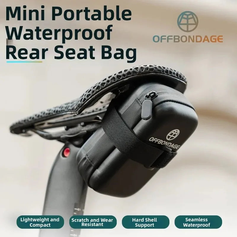 OFFBONDAGE Mini Waterproof Bike Saddle Bag – MTB & Road Bike Saddle Bag Nixie
