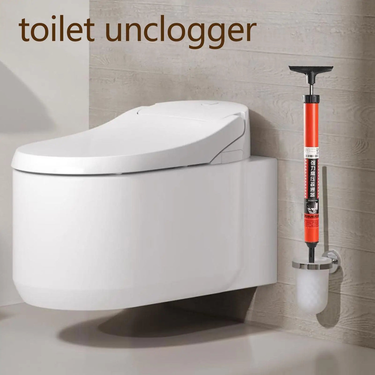 Air Plunger Toilet Unclogger – 120 PSI Drain Clog Remover Toilet Air Plunger Nixie