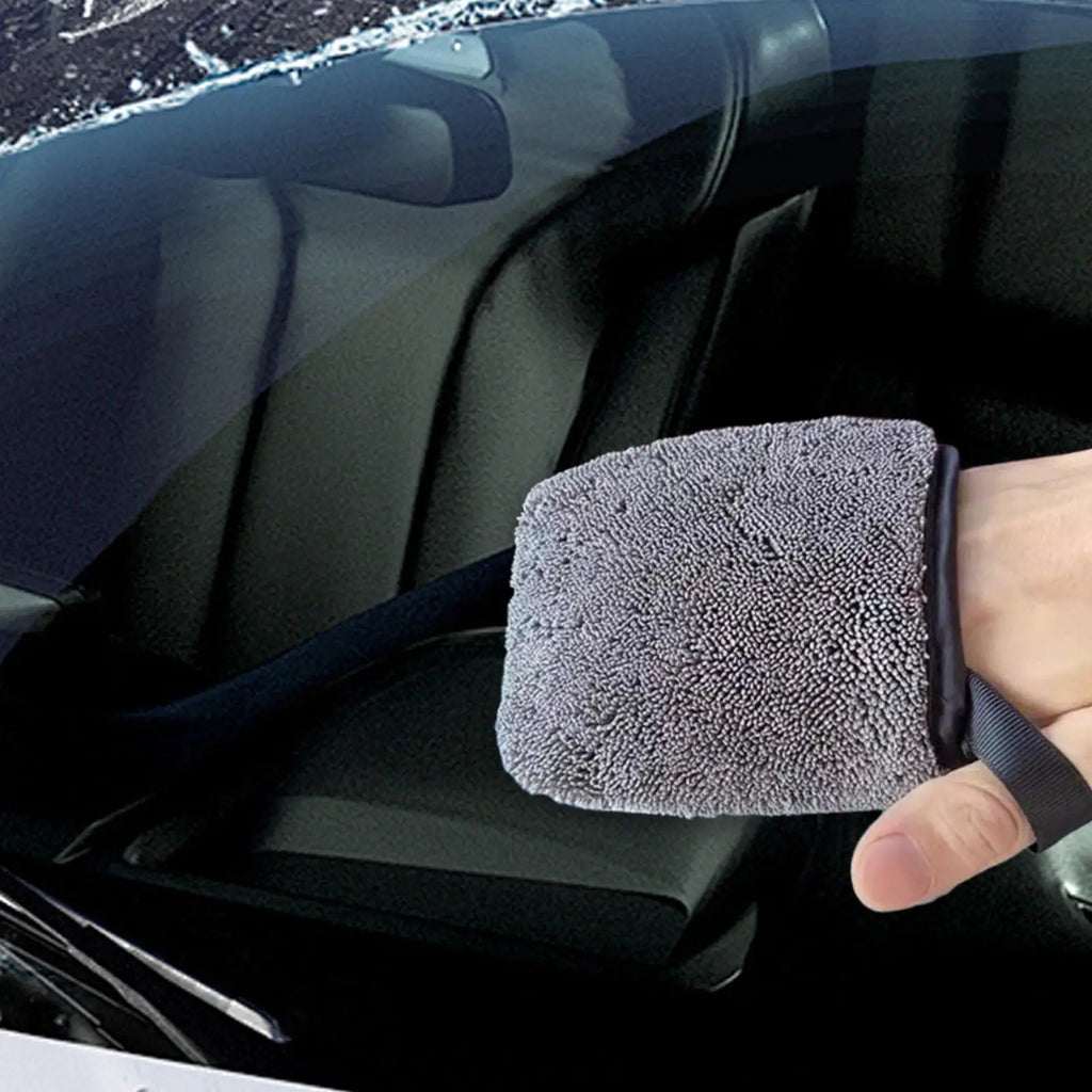 Double-Sided Car Washing Mitt Gloves – Dashboard & Seats Car Cleaning Mitt Nixie