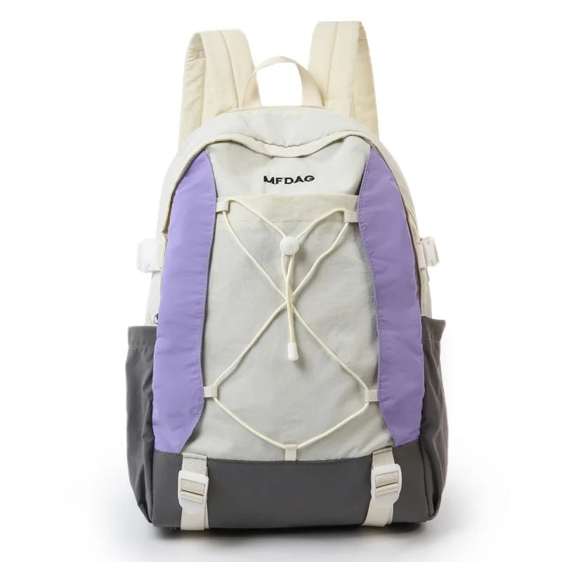 Korean Color-Block Women's Backpack – Lightweight Travel Bag Women's Backpack Nixie