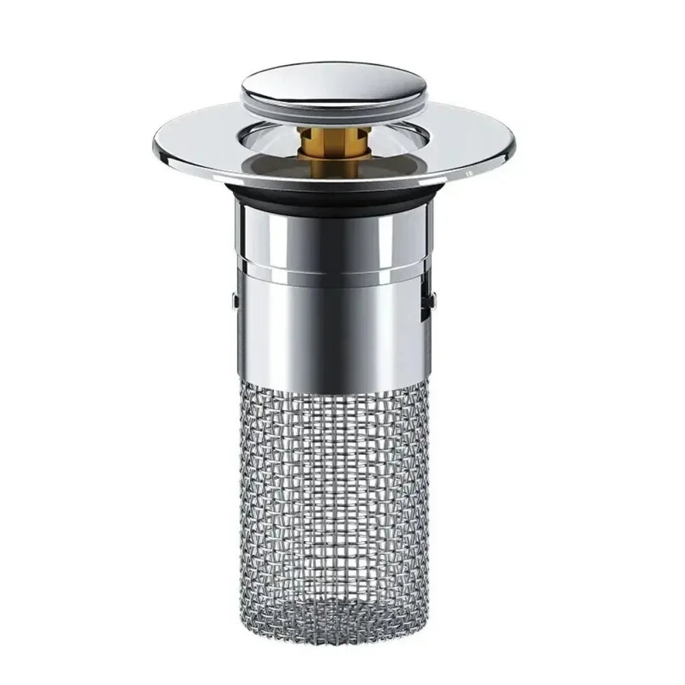 Pop-Up Sink Drain Stopper with Hair Catcher Filter Sink Drain Stopper Nixie