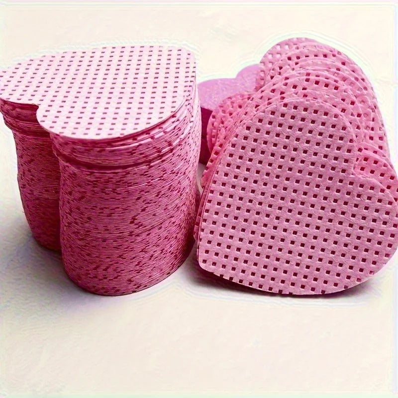 200Pcs Heart-Shaped Lint-Free Cotton Pads – Nail Cleaning Wipes Nail Cleaning Wipes Nixie
