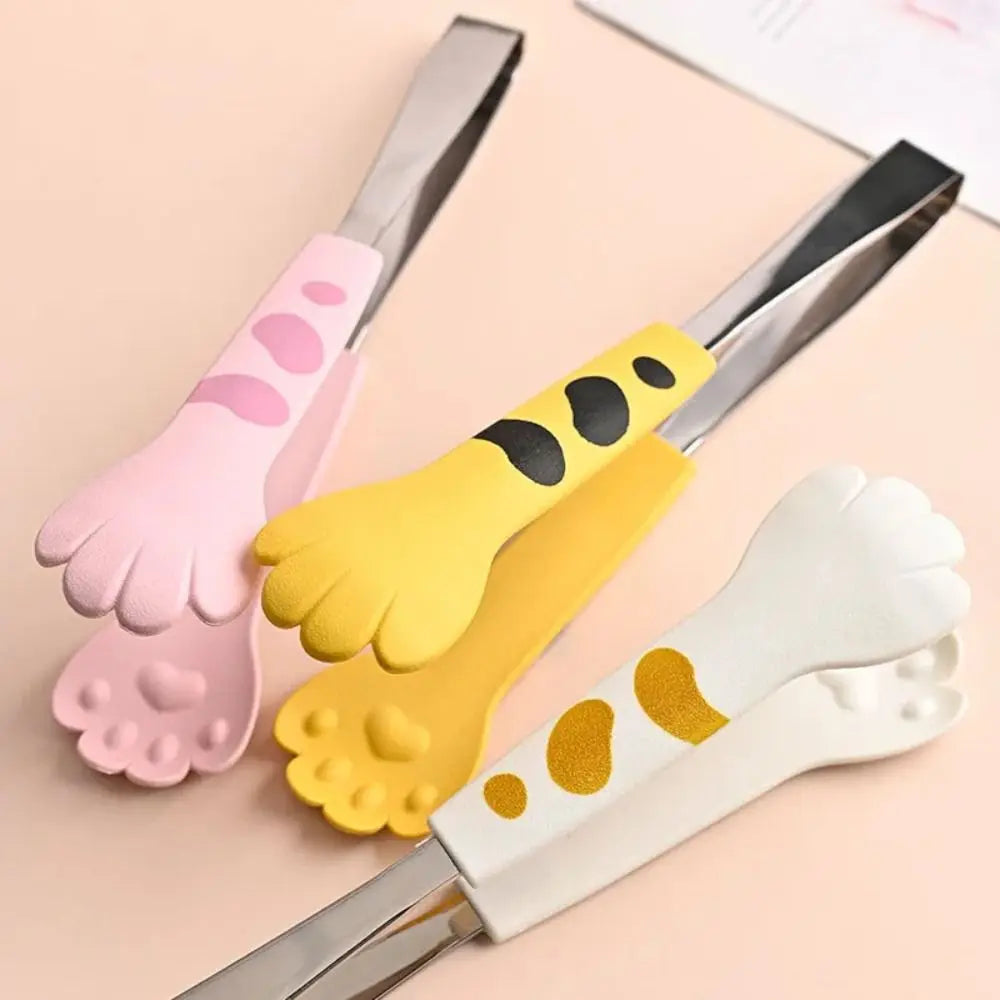 Cat Paw Food Tongs – Stainless Steel Kitchen & BBQ Clip Kitchen Food Tongs Nixie