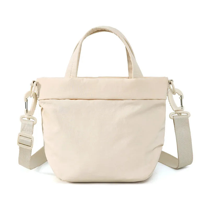 Lightweight Waterproof Nylon Crossbody Bag – Unisex Handbag Crossbody Shoulder Bag Nixie Off-white
