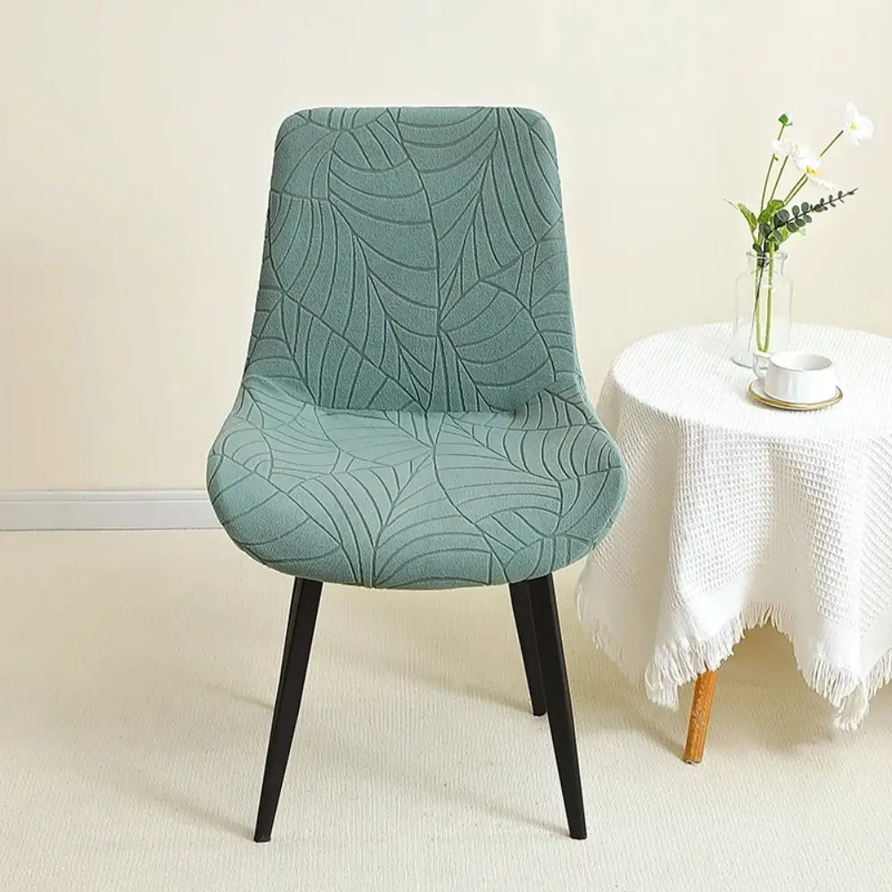 Stretchy Jacquard Dining Chair Cover – Removable & Washable