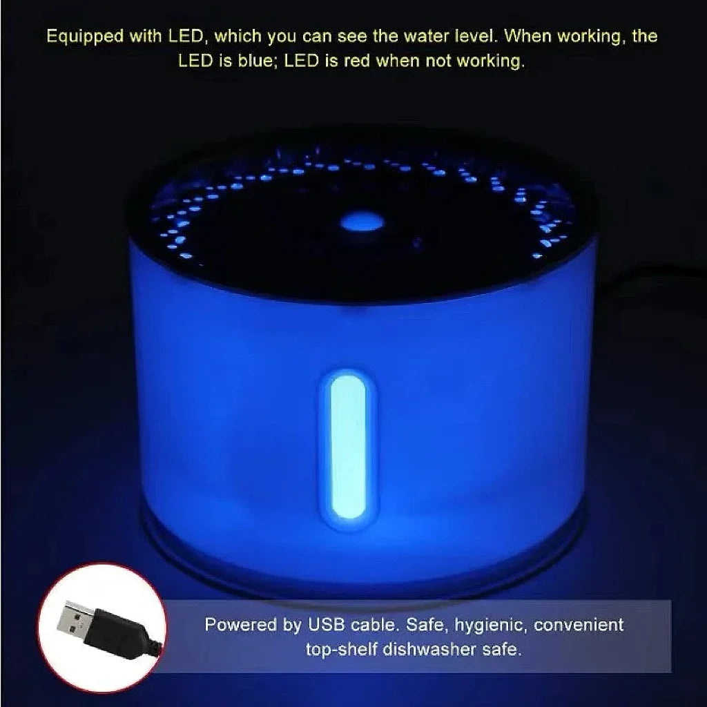 3.4L Stainless Steel Automatic Pet Water Fountain | Nixie Pet Water Fountain Nixie