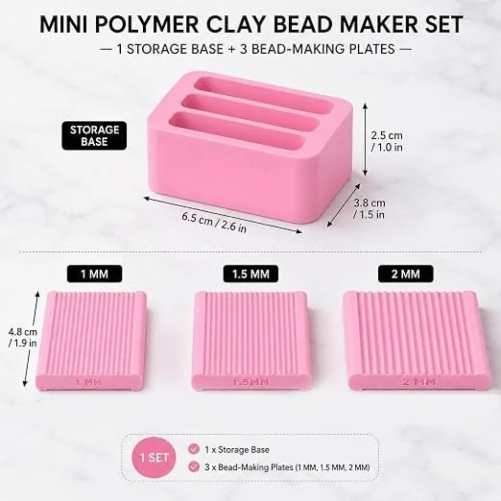 Mini Polymer Clay Bead Maker – 1mm, 1.5mm & 2mm Ball Roller Set