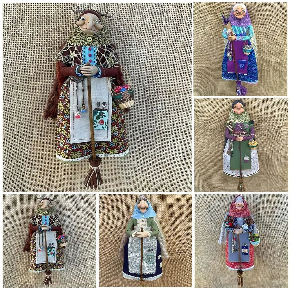 Kitchen Witch Doll – Handmade Good Luck Charm Home Decor Decorative Figurine Nixie