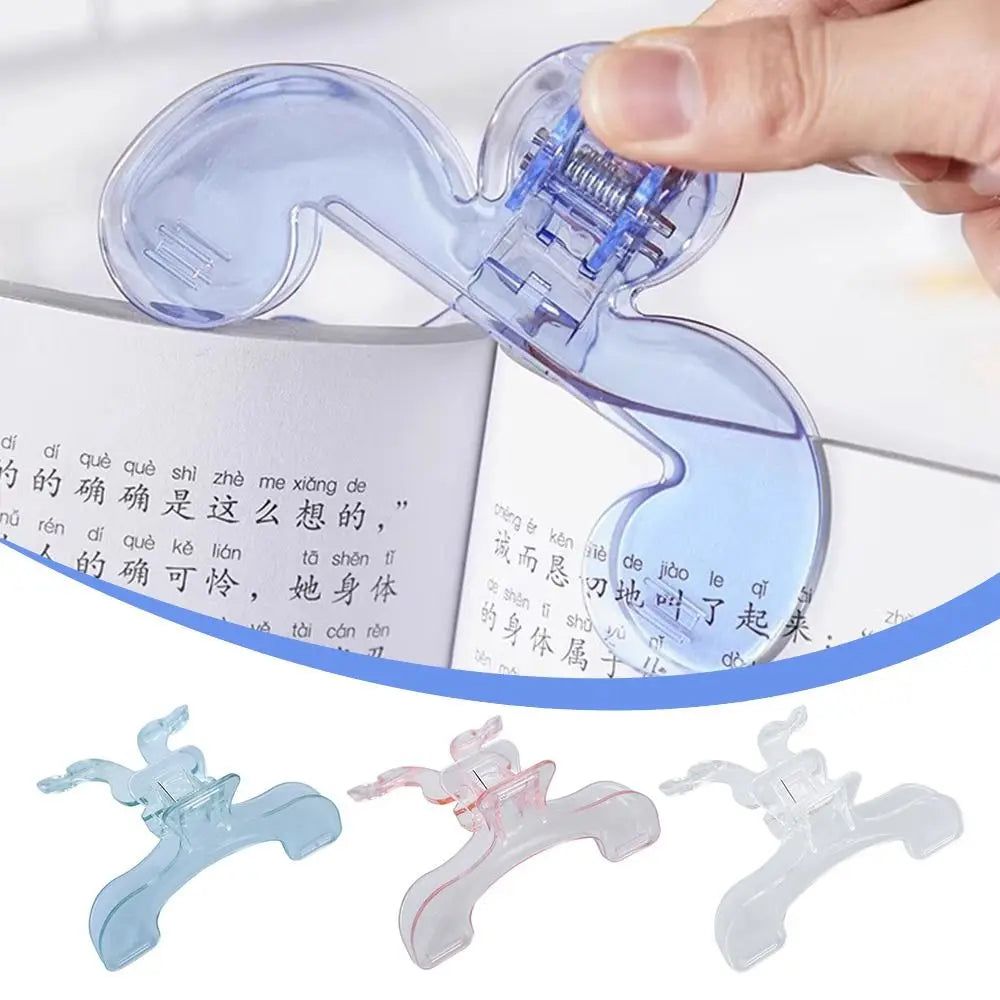 Transparent Acrylic Book Clip Holder 12° Anti-Slip Reading Stand