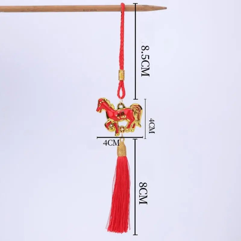 2026 Year of the Horse Wind Chime Pendant Lucky Zodiac Ornament Zodiac Wall Ornament Nixie