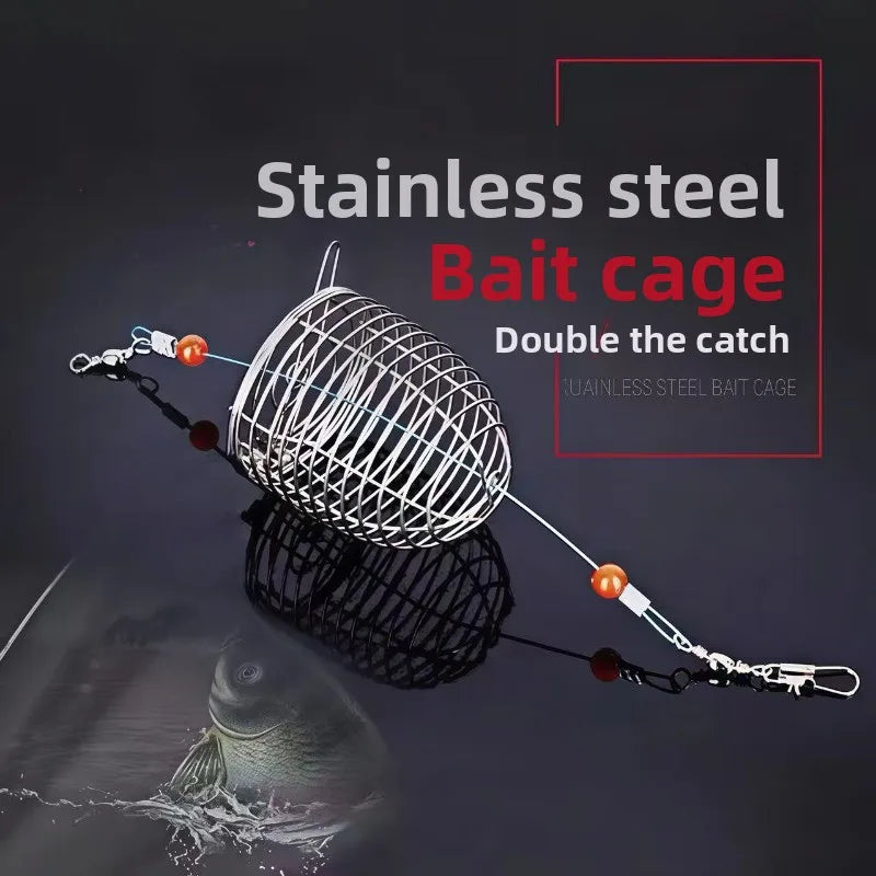 Stainless Steel Bait Cage Baiting Device – S, M & L Sizes Fishing Bait Cage Nixie