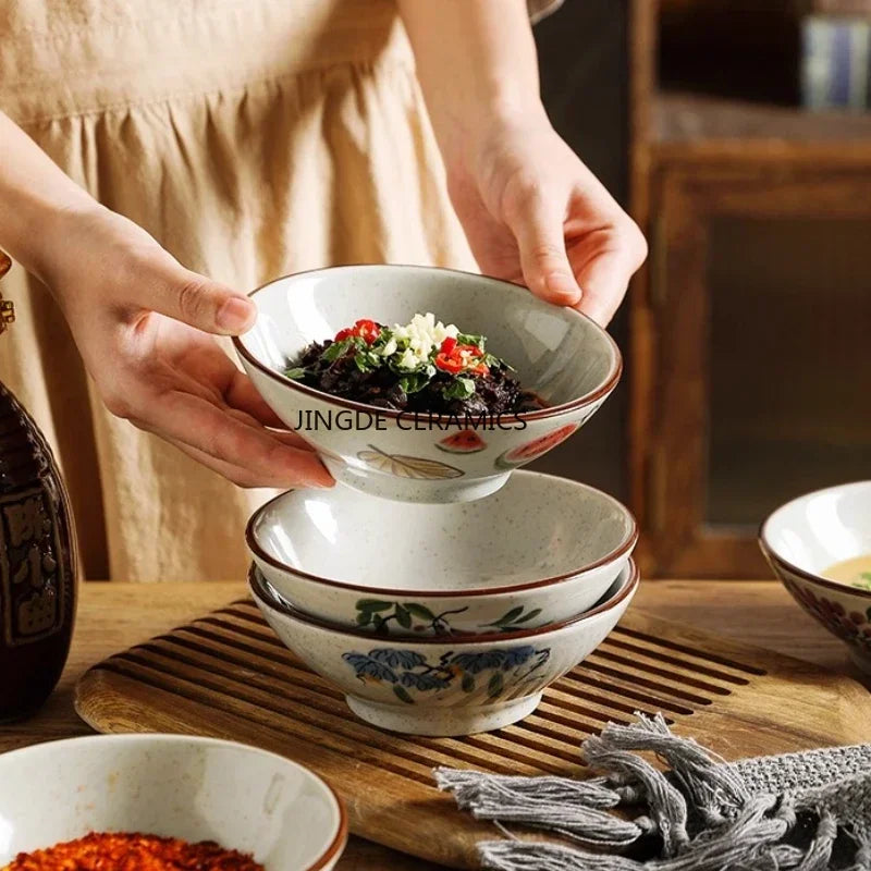 Vintage Ceramic Dipping Bowls – Underglaze Small Dishes | Nixie Ceramic Dipping Bowl Nixie