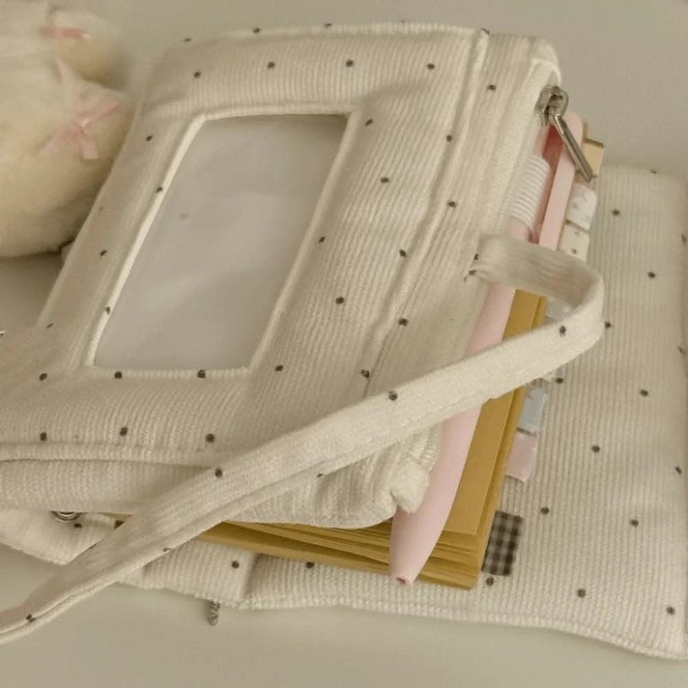 M5 Mini Pocket Notebook Polka Dot Corduroy Binder Planner