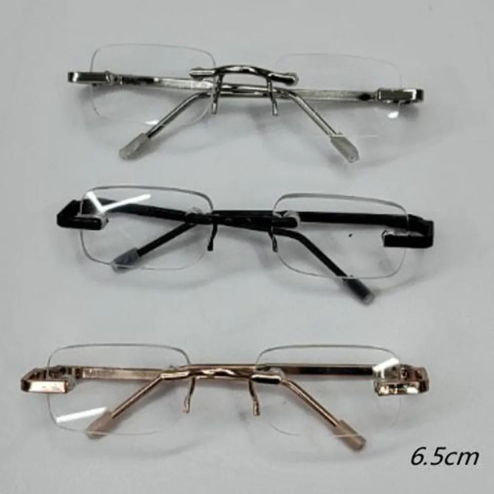 Mini Doll Glasses 5.5/6.5cm for BJD & Cotton Dolls | Metal Frame Doll Accessories Nixie