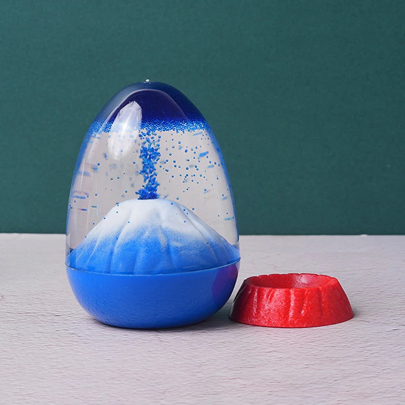 Volcanic Eruption Liquid Hourglass Timer Acrylic Ornament