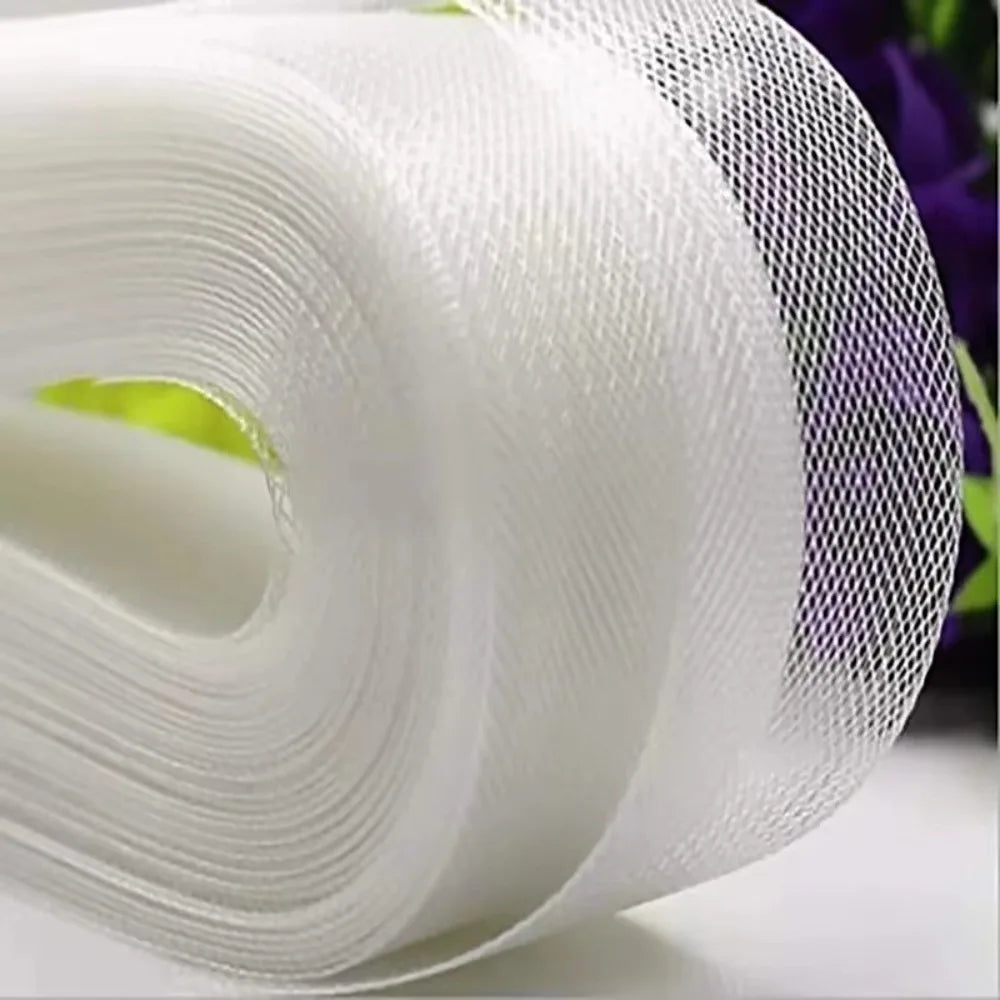Stiff Horsehair Braid 50 Yards | Transparent Polyester Boning Sewing Boning Trim Nixie 7.5cm