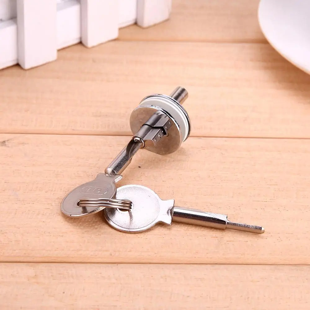 Copper Cylinder Lock for Sliding Glass Door Cabinet Showcase Cabinet Glass Lock Nixie