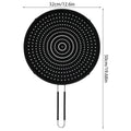 Silicone Splatter Screen Foldable Handle – Oil Splash Guard Splatter Screen Nixie black