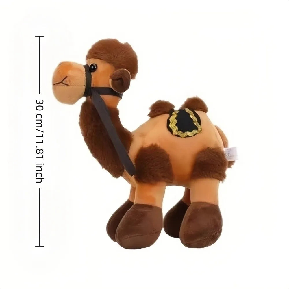 30cm Double Hump Plush Camel Stuffed Animal Toy with Saddle Plush Stuffed Animal Nixie